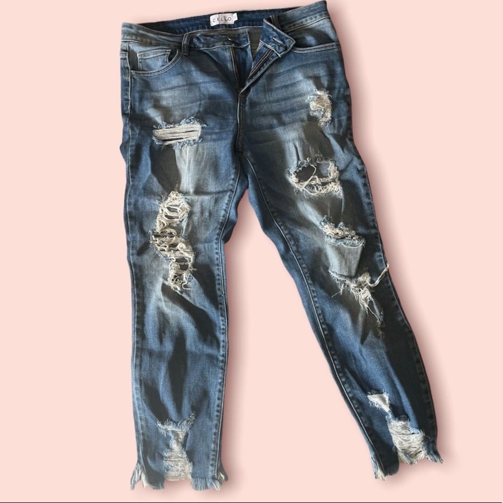 Cello Ripped Blue Jeans